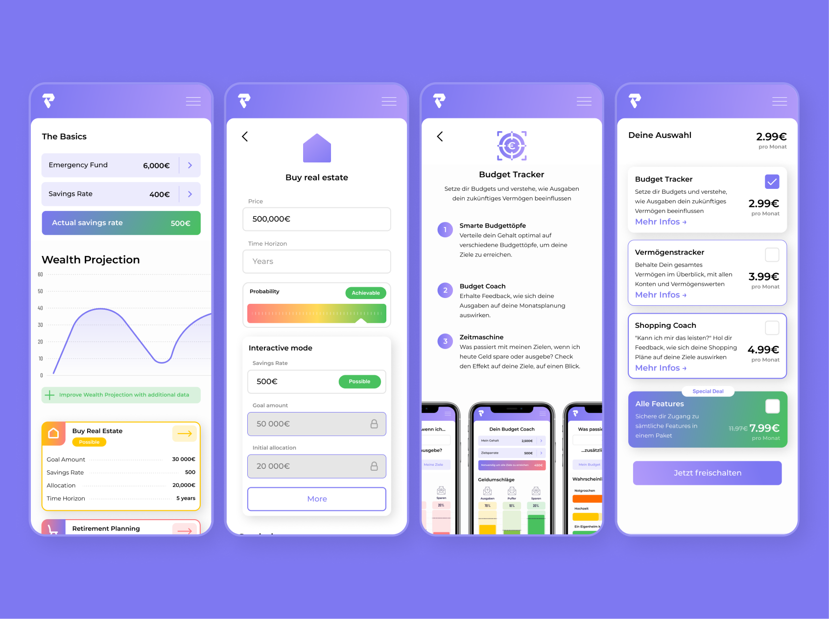 Health app design